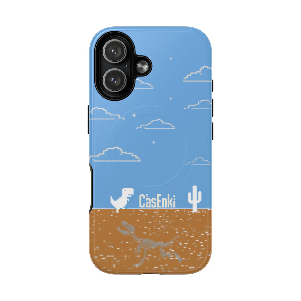 MEME004 iPhone Tough Magnetic Case — Pixel Runner Desert Design