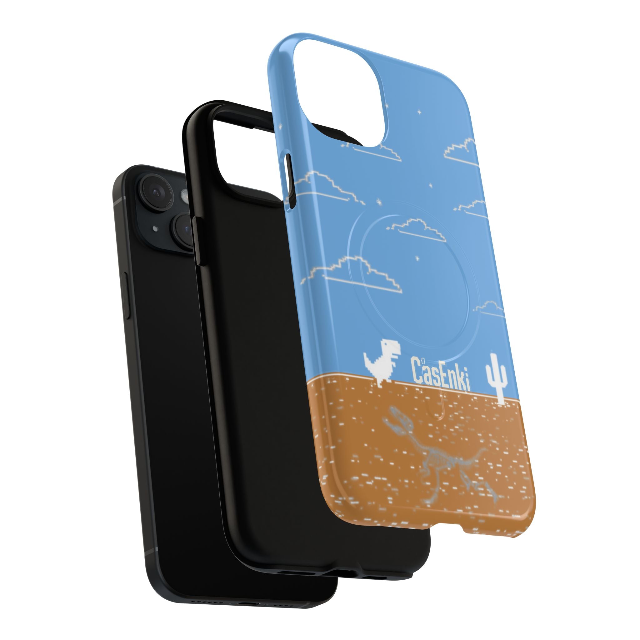 MEME004 iPhone Tough Magnetic Case — Pixel Runner Desert Design