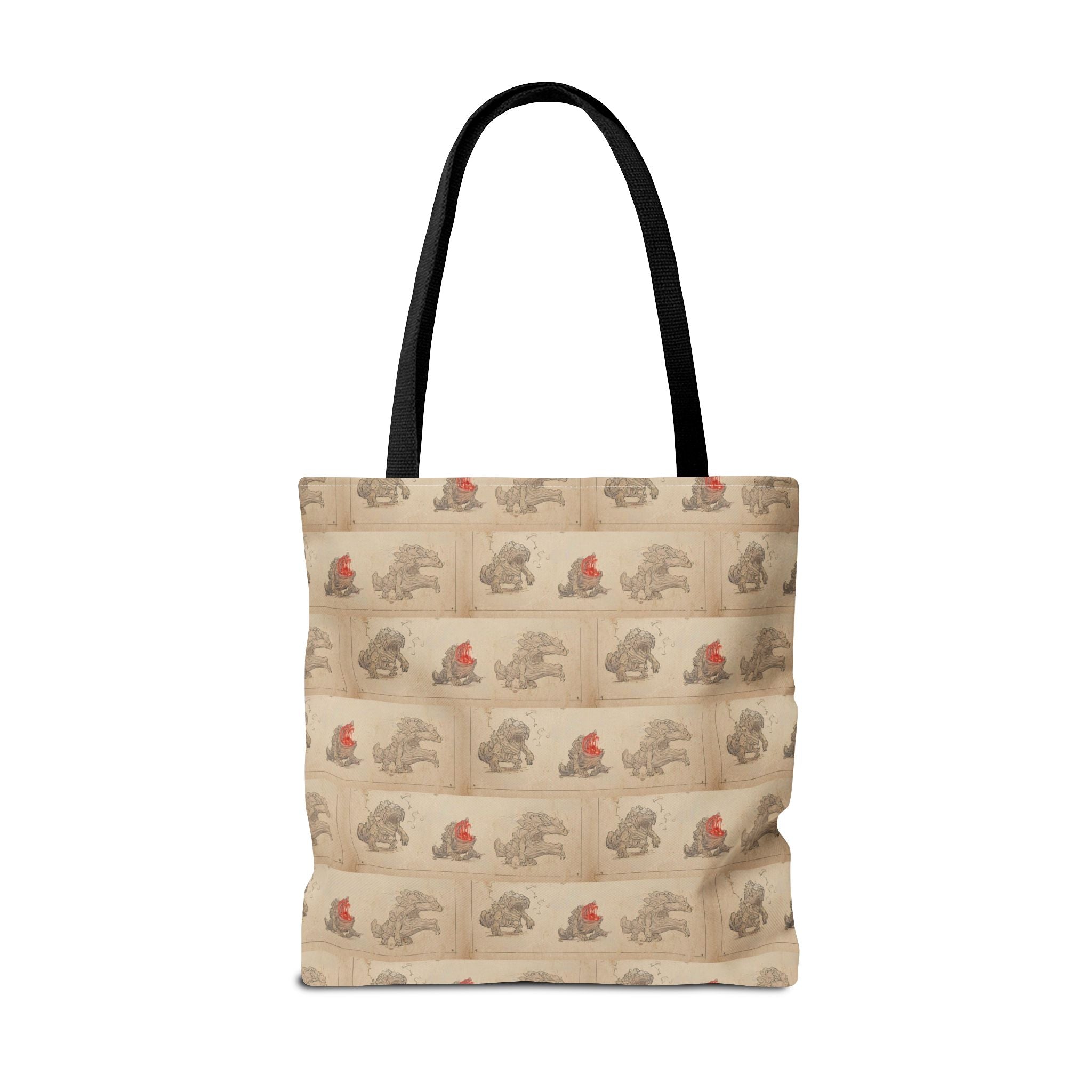 MOUMONS006 Tote Bag — Cute Retro Dog Shopper