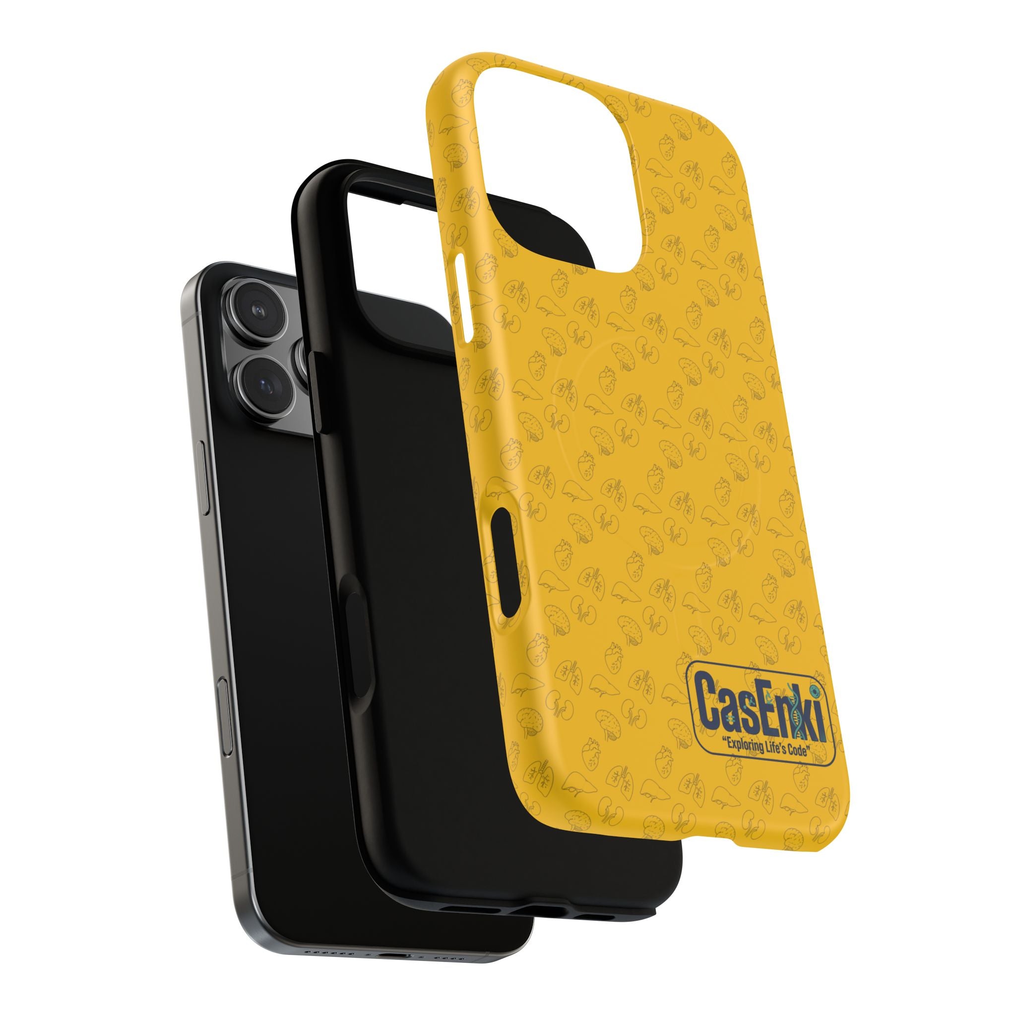Magnetic Tough Phone Case — Clear Protective Case with Subtle Pattern