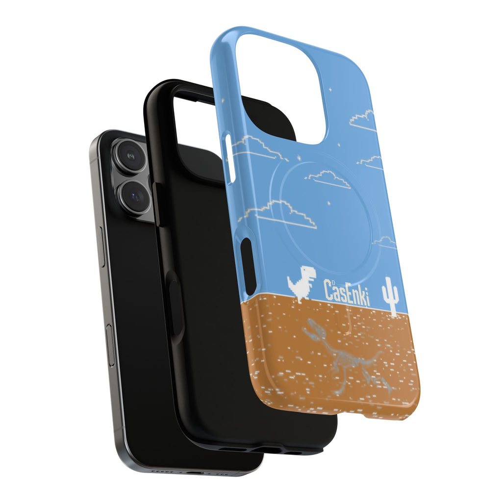 MEME004 iPhone Tough Magnetic Case — Pixel Runner Desert Design
