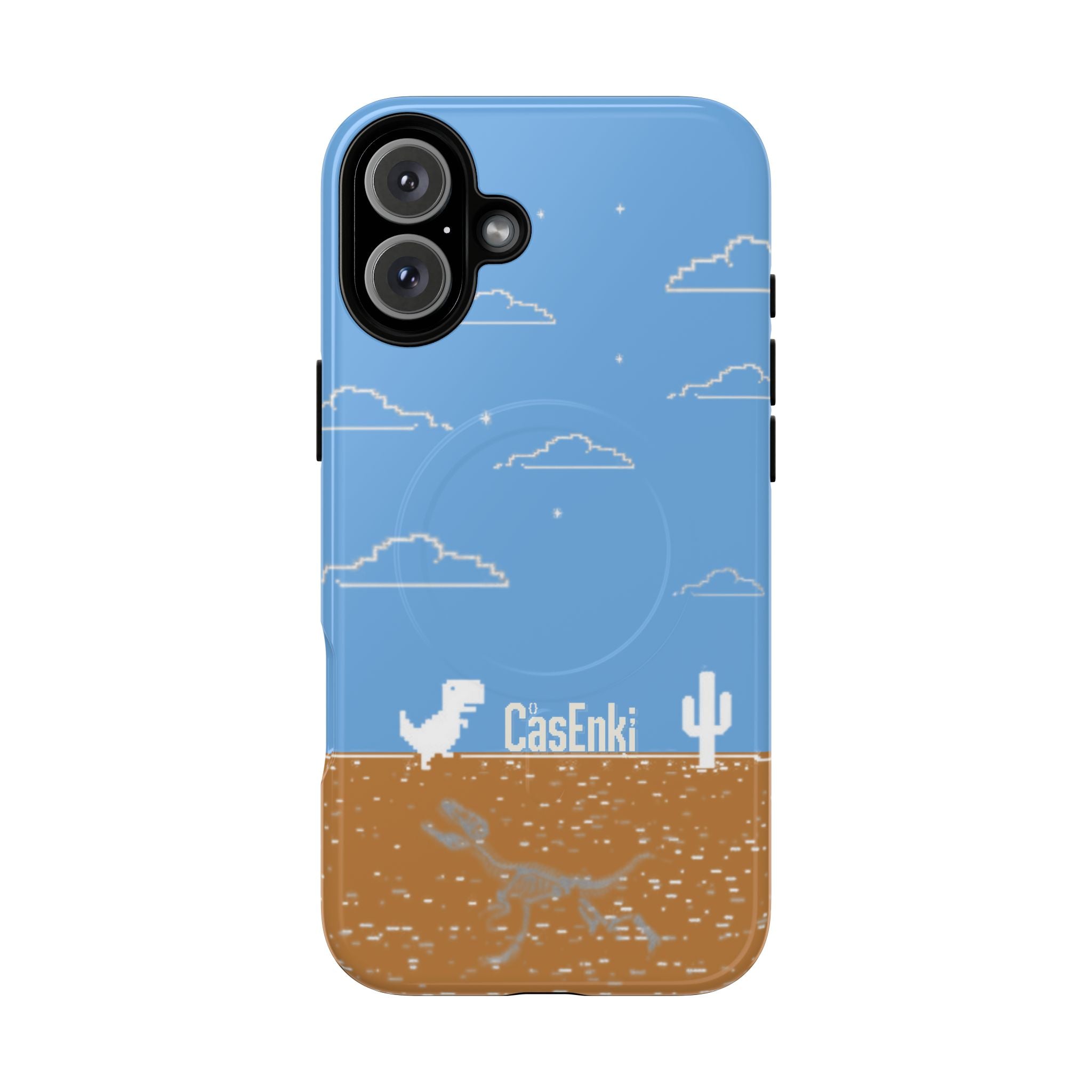 MEME004 iPhone Tough Magnetic Case — Pixel Runner Desert Design