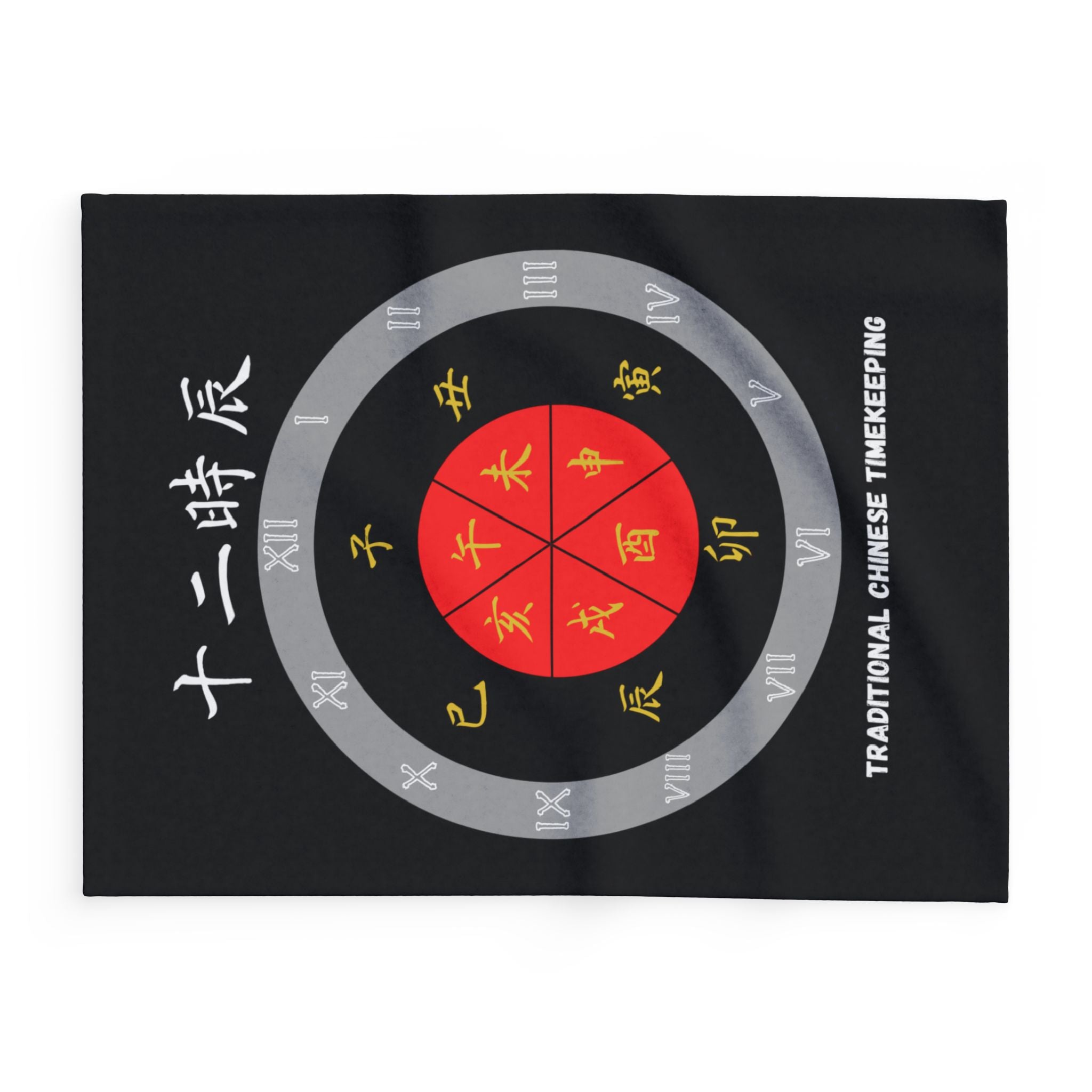 Fleece Blanket - Explore Chinese Culture - Arctic Design