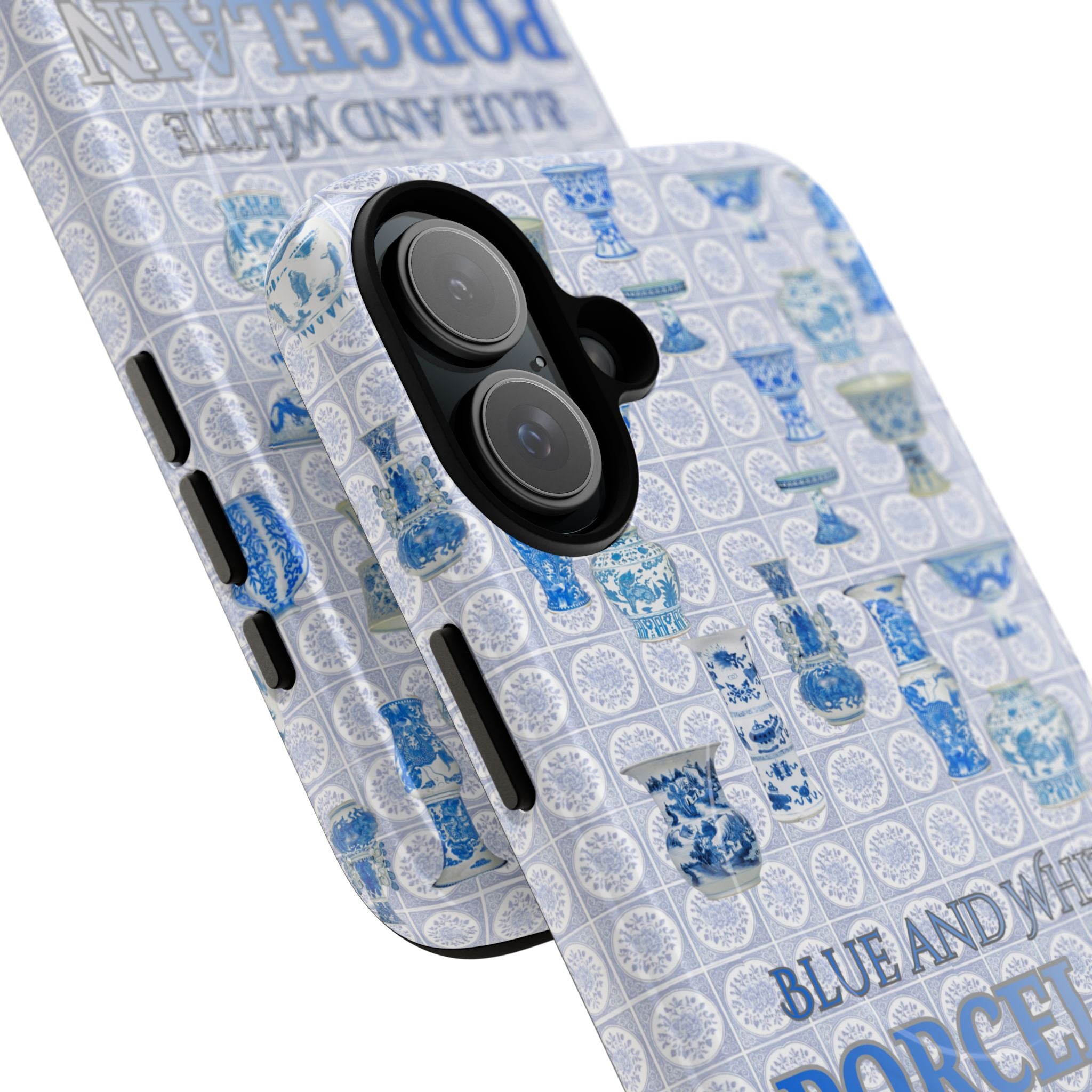 MEHIST004 Blue & White Porcelain Magnetic Tough Phone Case