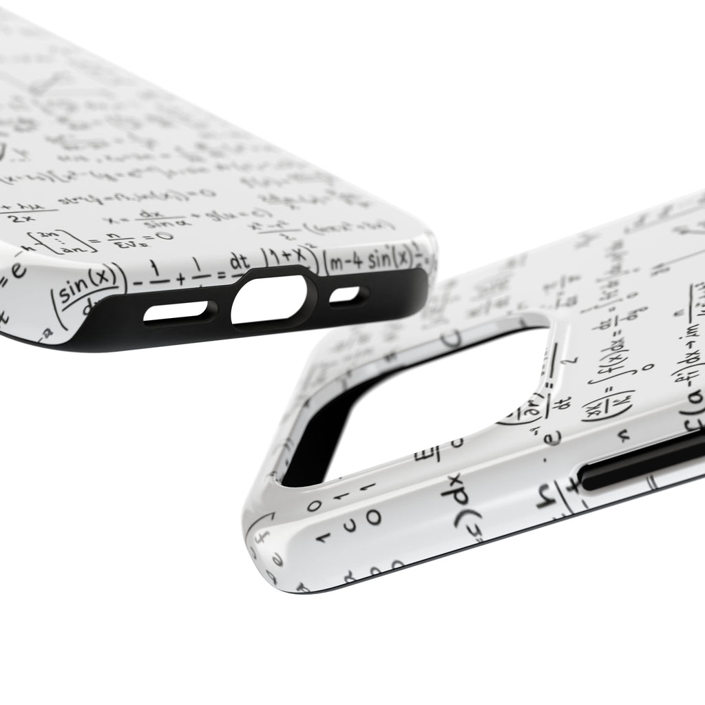 NO003 Math Equations Tough Phone Case — Vintage Handwritten Formula Protective Cover
