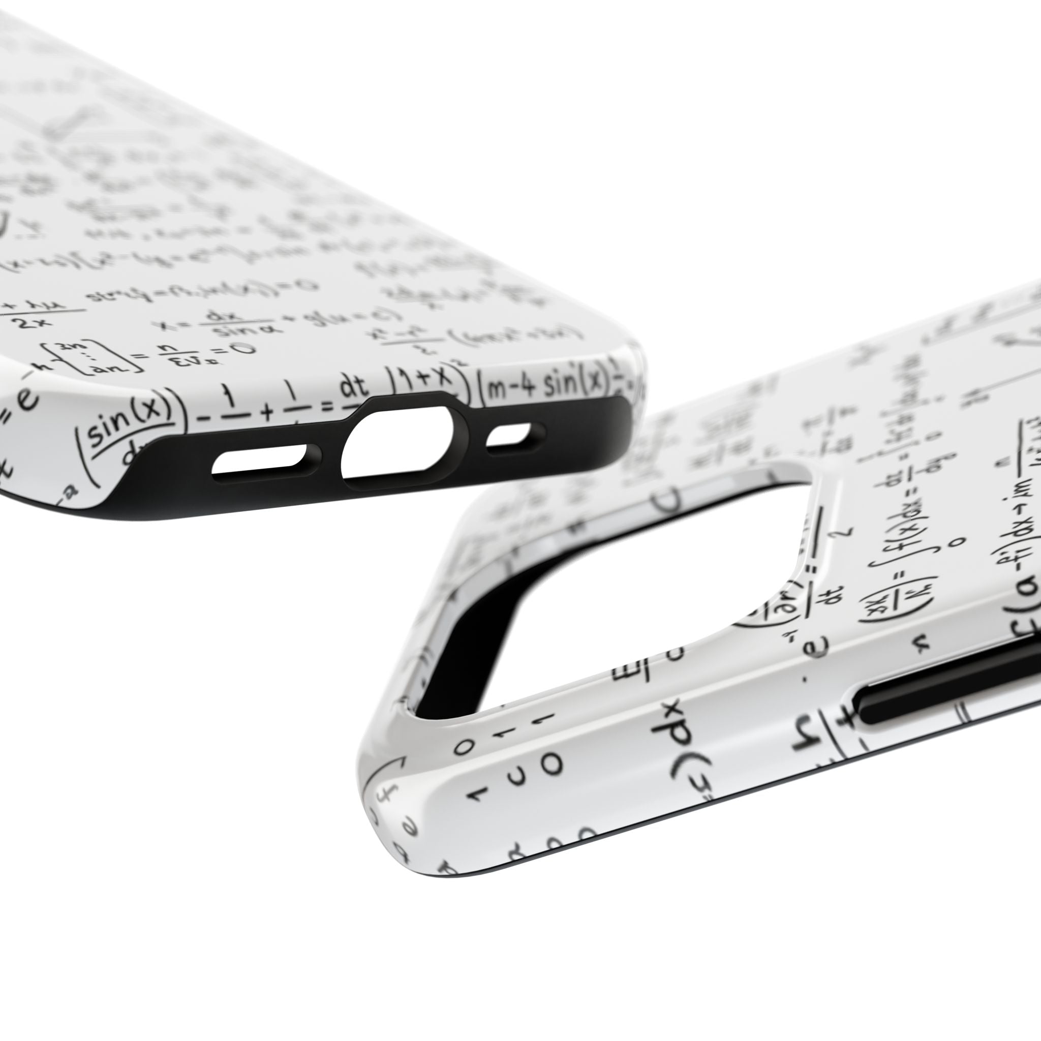 NO003 Math Equations Tough Phone Case — Vintage Handwritten Formula Protective Cover