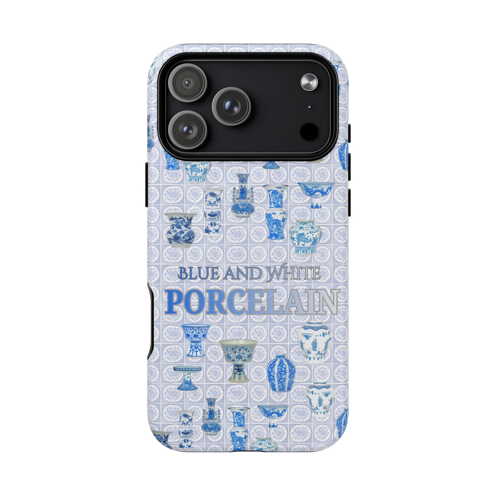 MEHIST004 Blue & White Porcelain Magnetic Tough Phone Case