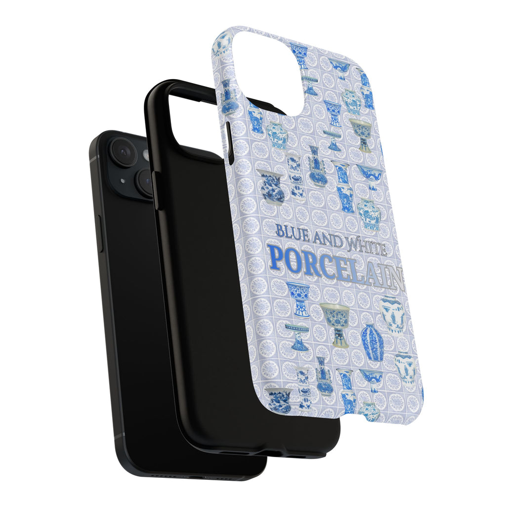 MEHIST004 Blue & White Porcelain Magnetic Tough Phone Case