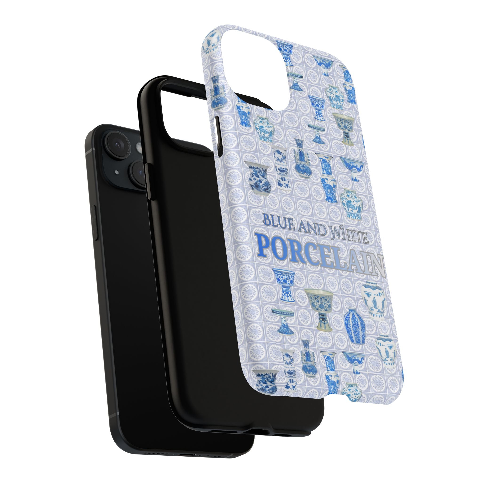 MEHIST004 Blue & White Porcelain Magnetic Tough Phone Case