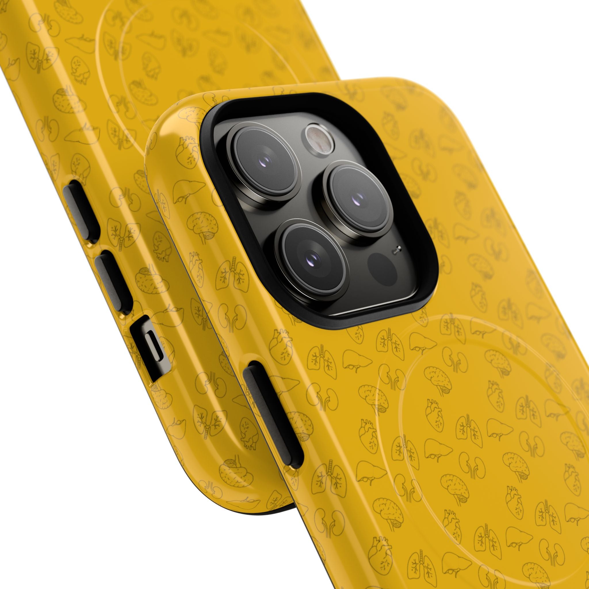 Magnetic Tough Phone Case — Clear Protective Case with Subtle Pattern