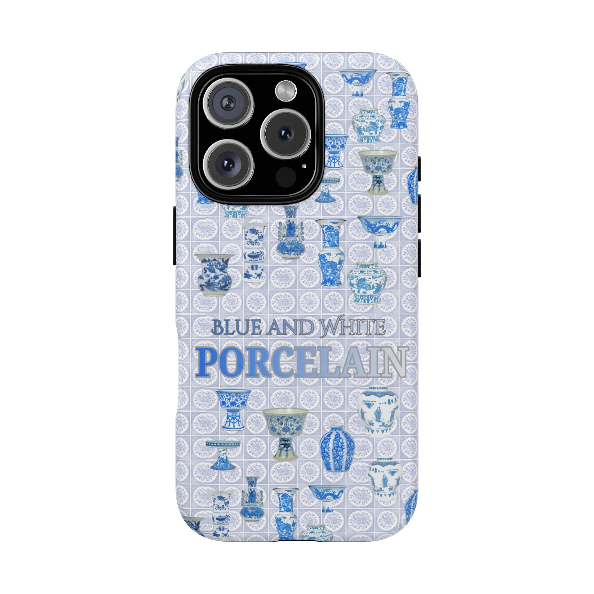 MEHIST004 Blue & White Porcelain Magnetic Tough Phone Case