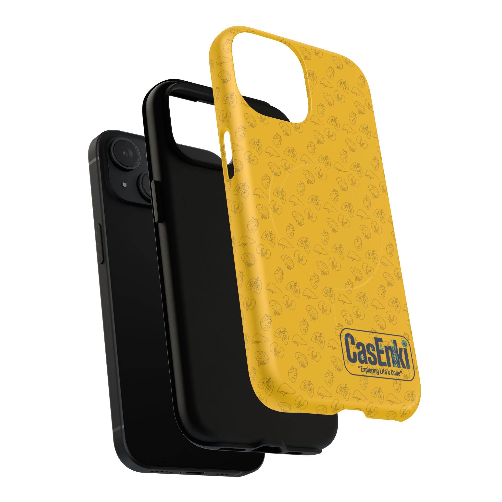 Magnetic Tough Phone Case — Clear Protective Case with Subtle Pattern