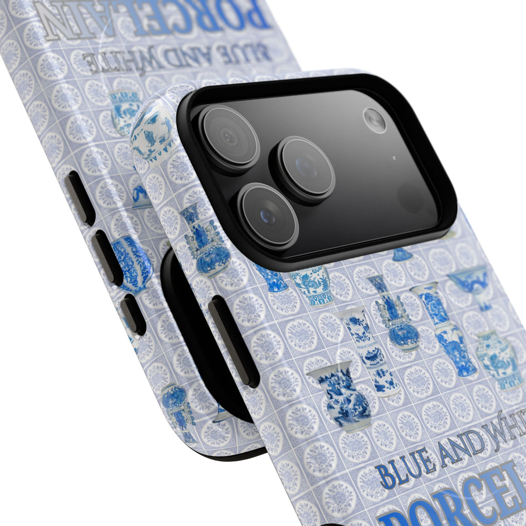 MEHIST004 Blue & White Porcelain Magnetic Tough Phone Case