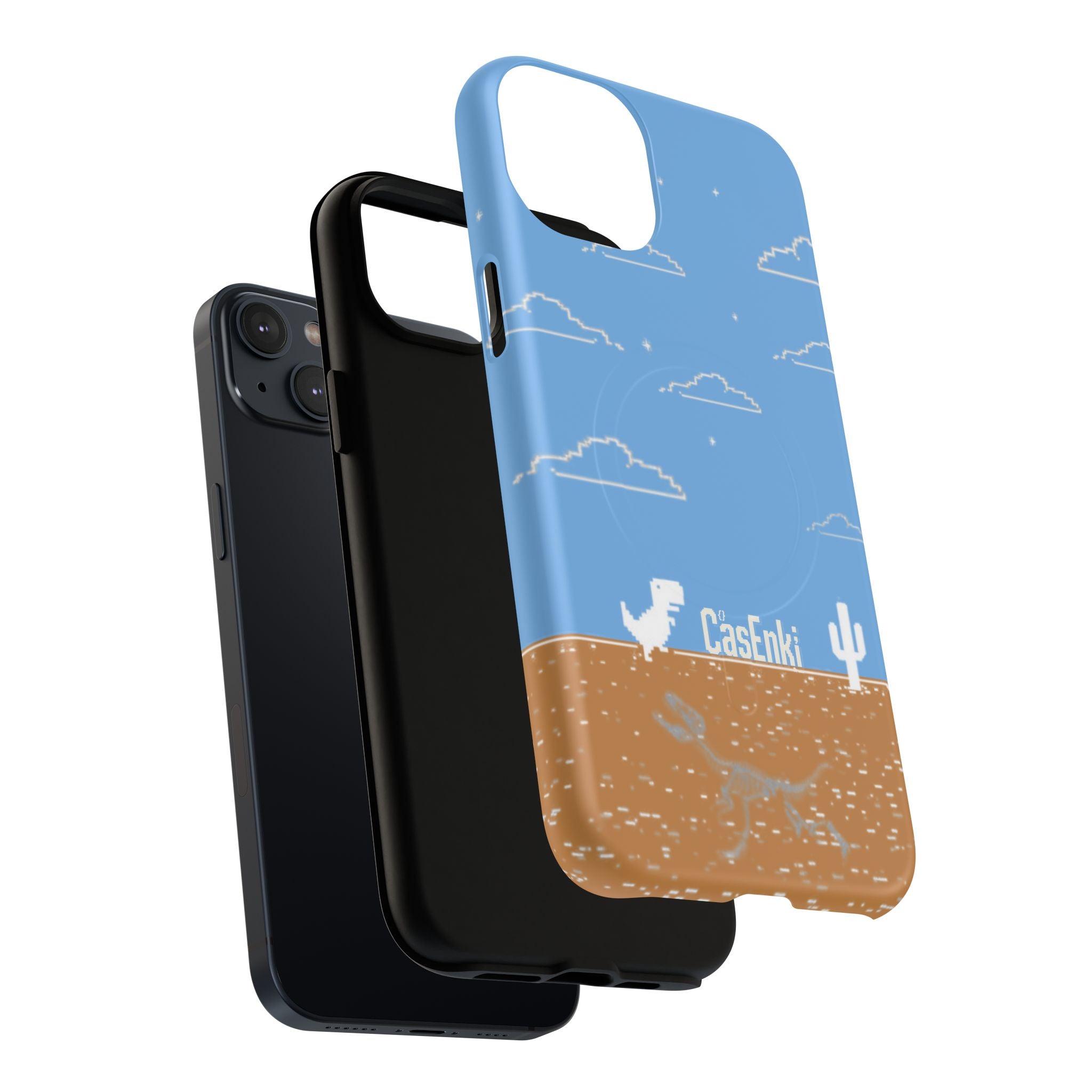 MEME004 iPhone Tough Magnetic Case — Pixel Runner Desert Design
