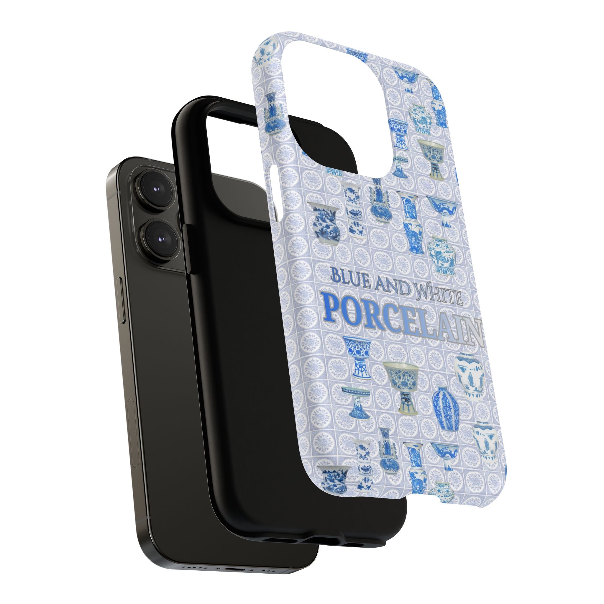 MEHIST004 Blue & White Porcelain Magnetic Tough Phone Case