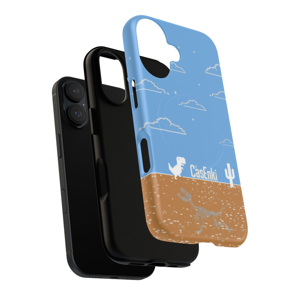 MEME004 iPhone Tough Magnetic Case — Pixel Runner Desert Design