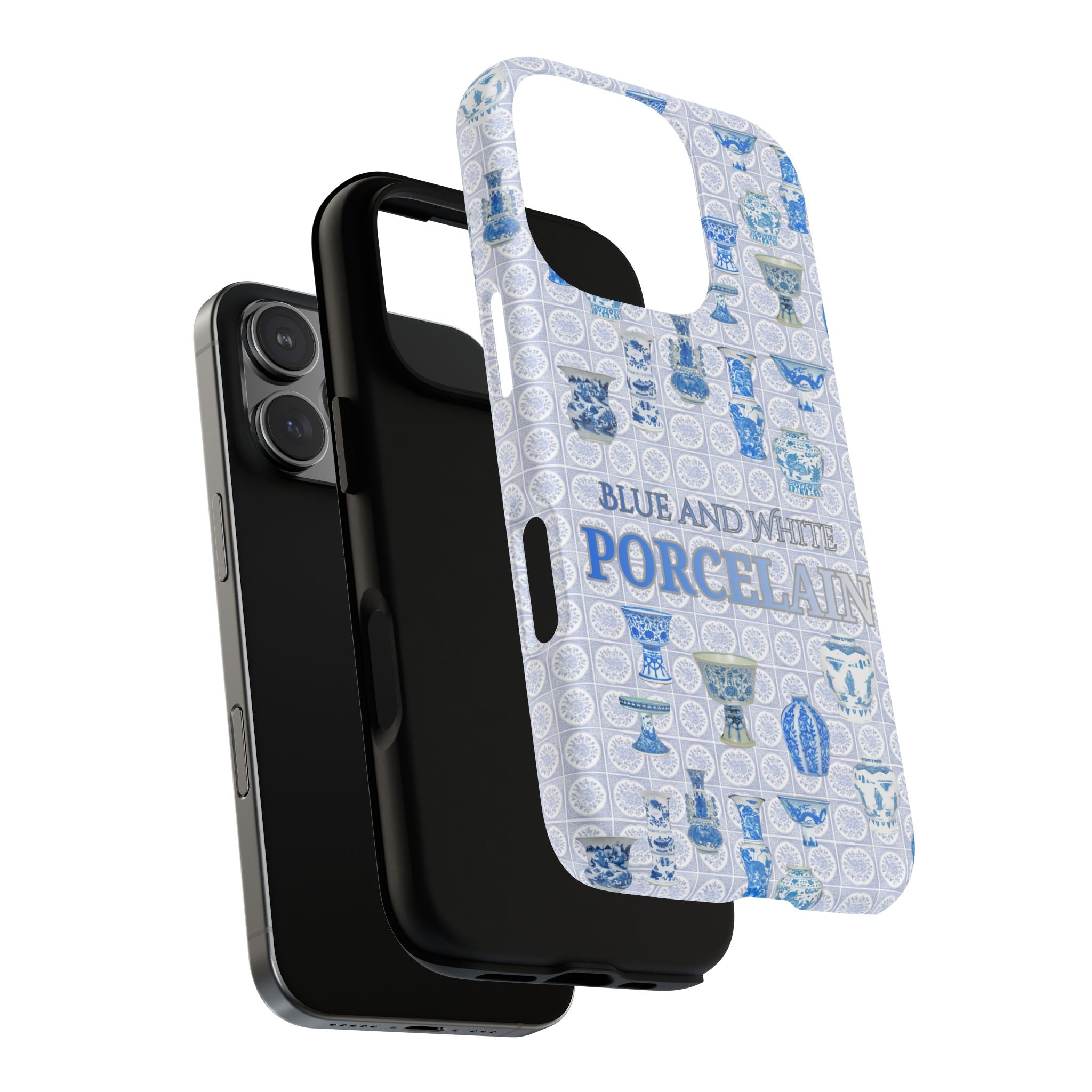 MEHIST004 Blue & White Porcelain Magnetic Tough Phone Case
