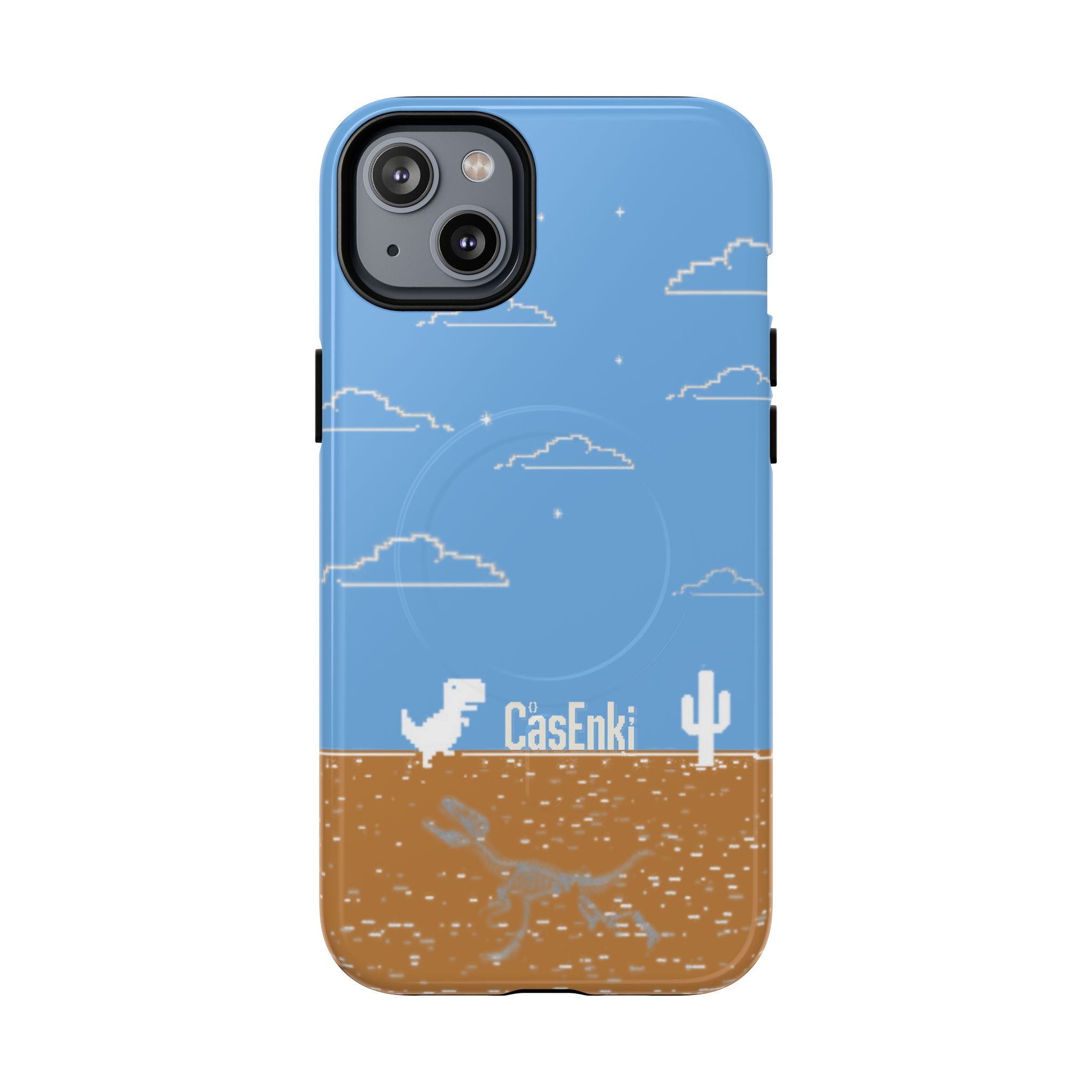 MEME004 iPhone Tough Magnetic Case — Pixel Runner Desert Design