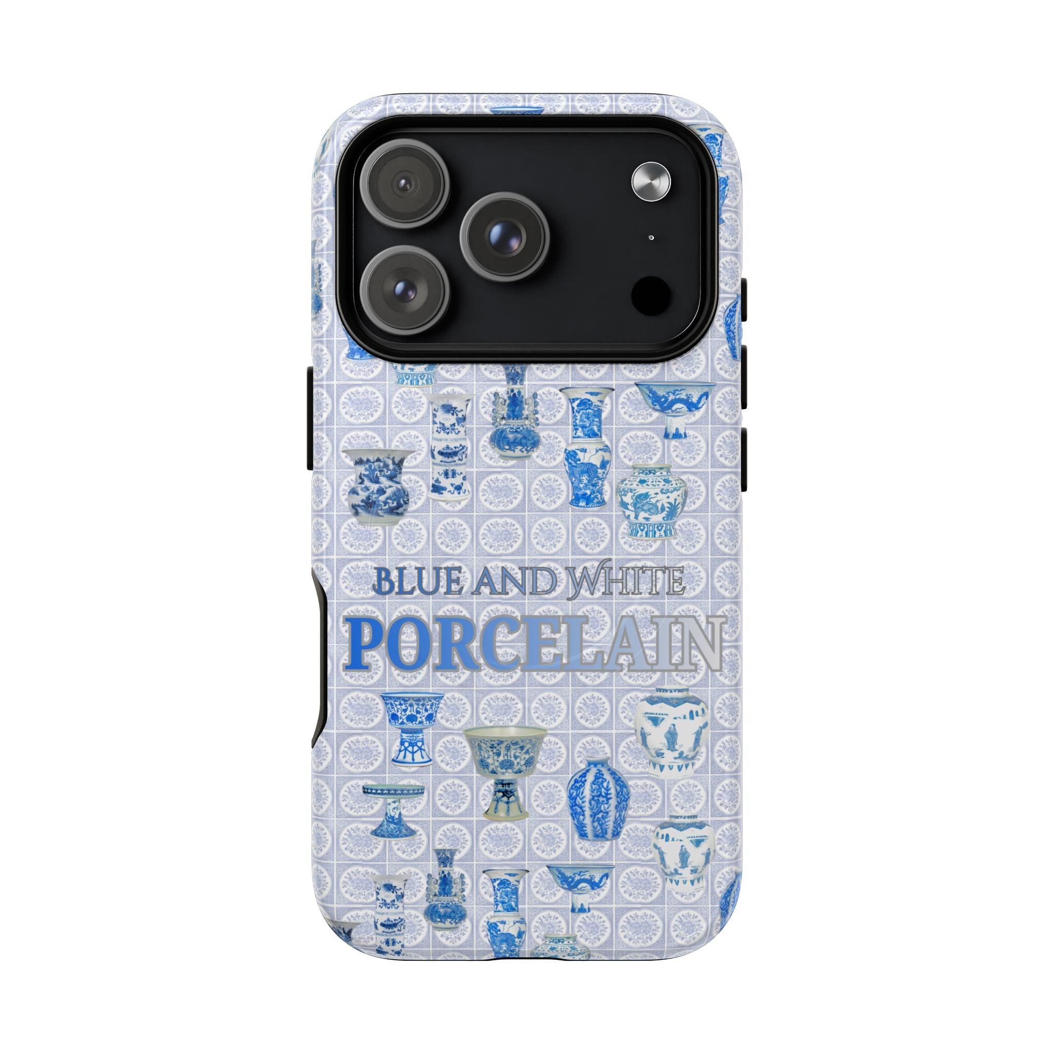 MEHIST004 Blue & White Porcelain Magnetic Tough Phone Case