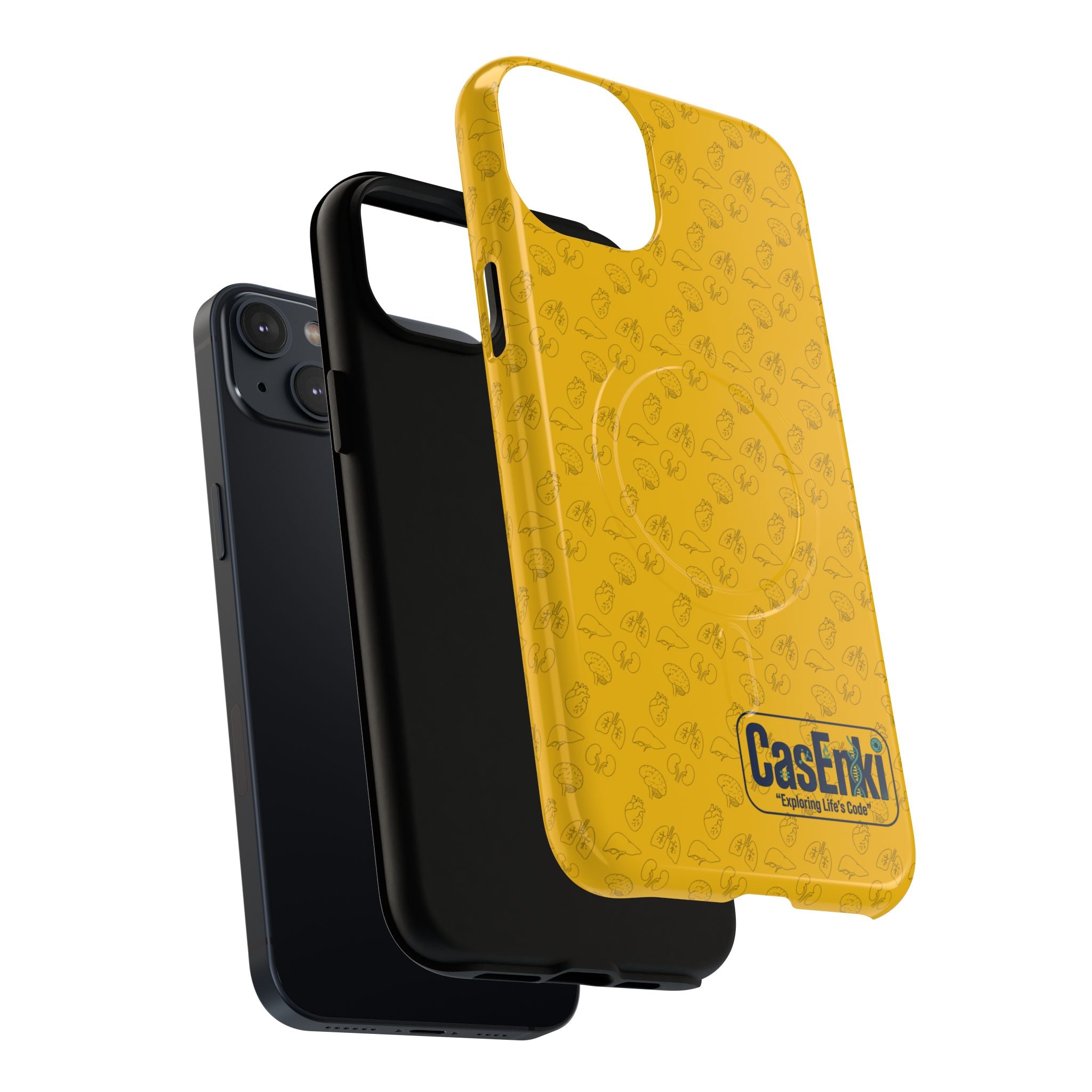 Magnetic Tough Phone Case — Clear Protective Case with Subtle Pattern