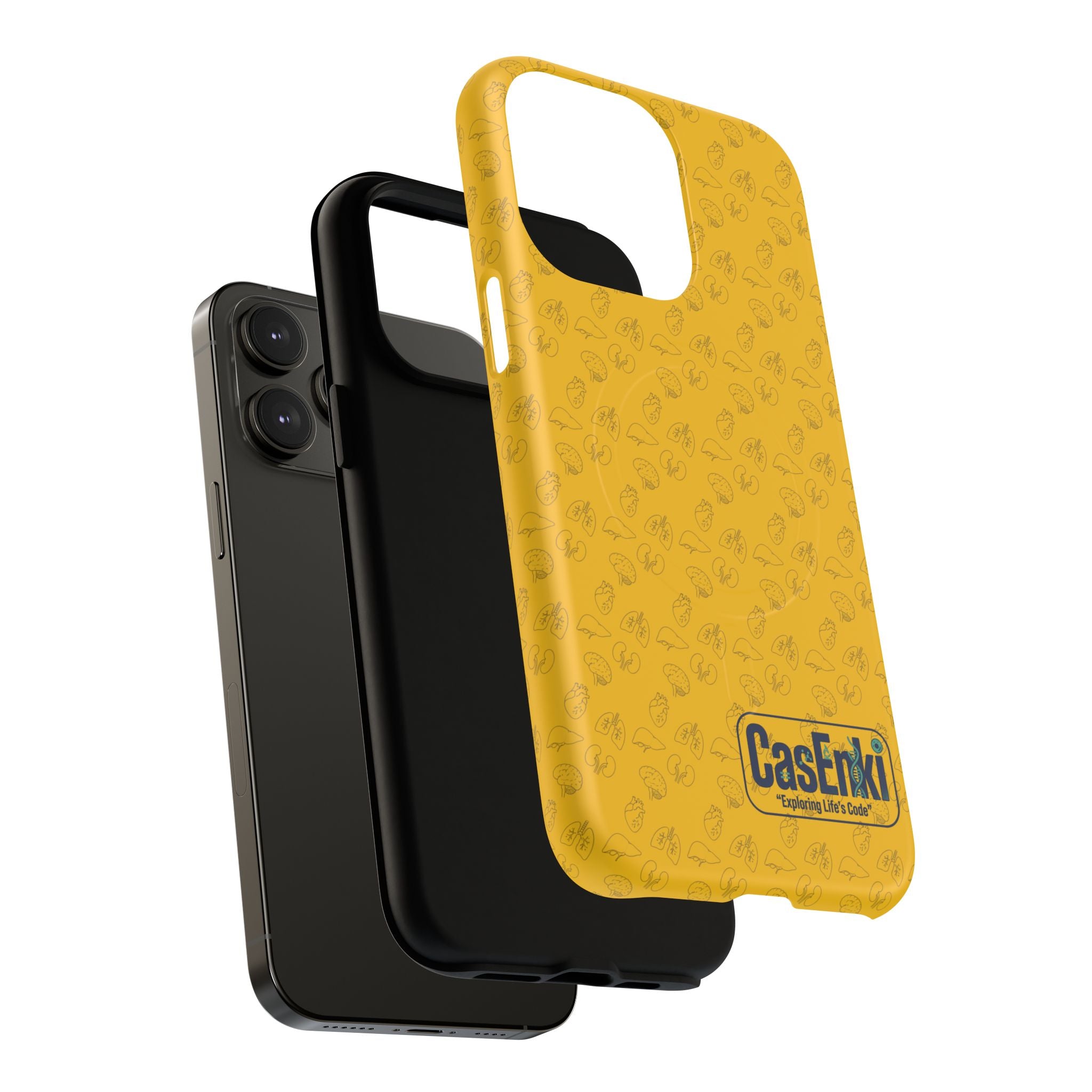 Magnetic Tough Phone Case — Clear Protective Case with Subtle Pattern