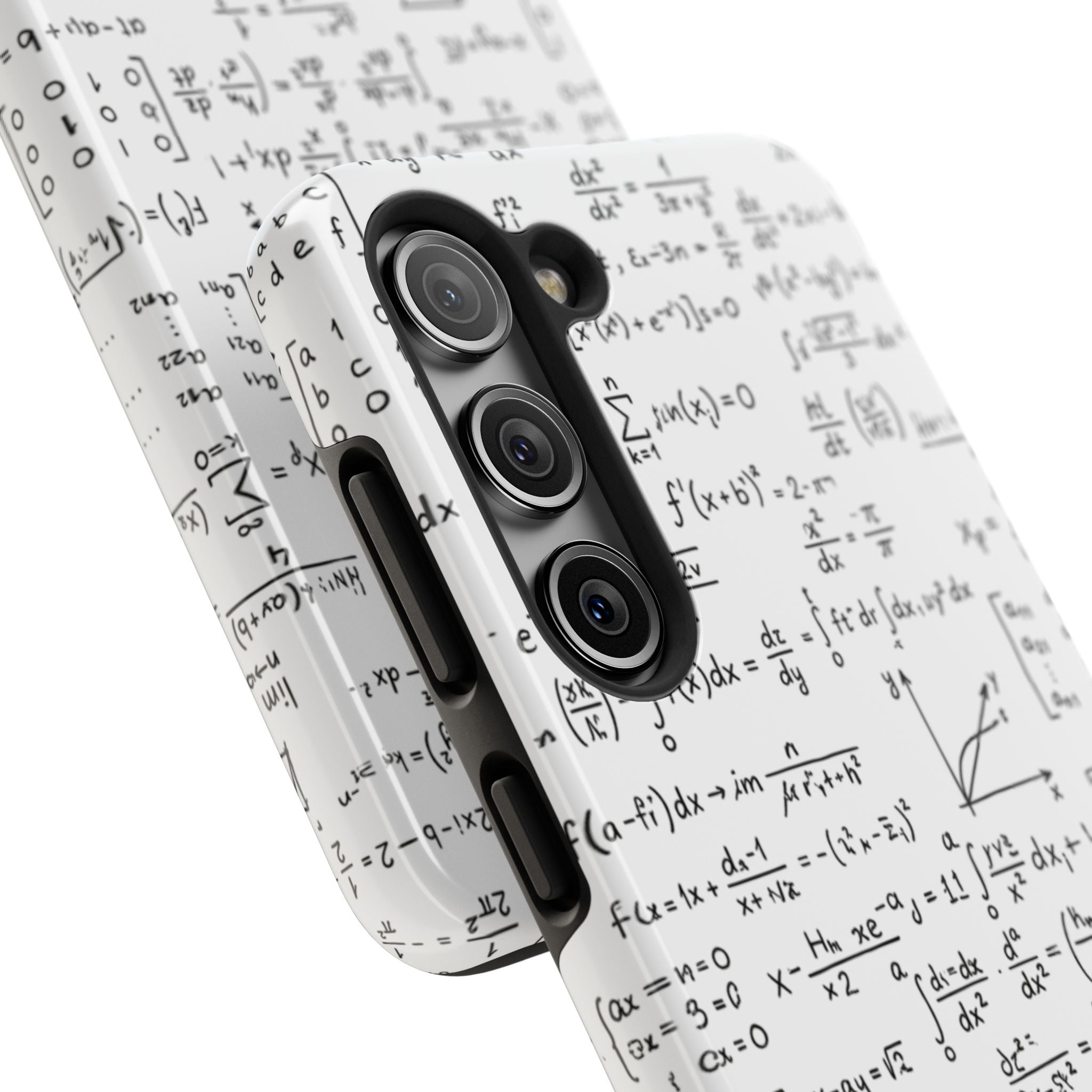 NO003 Math Equations Tough Phone Case — Vintage Handwritten Formula Protective Cover