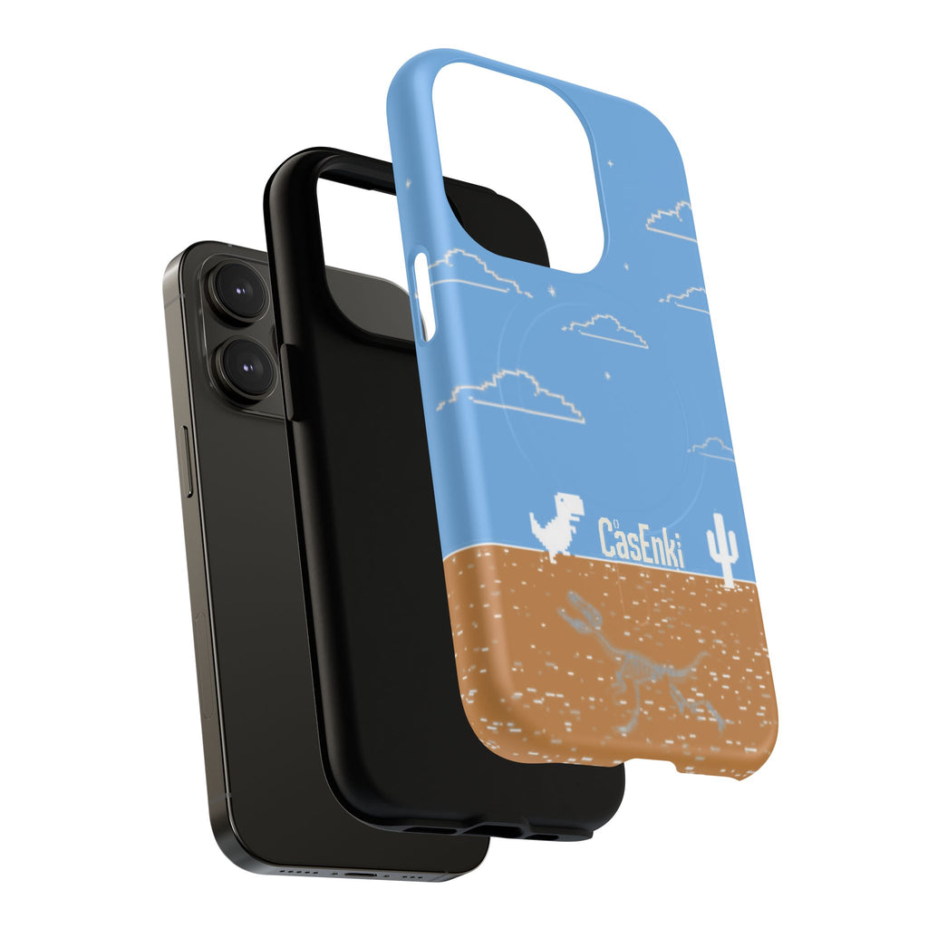 MEME004 iPhone Tough Magnetic Case — Pixel Runner Desert Design