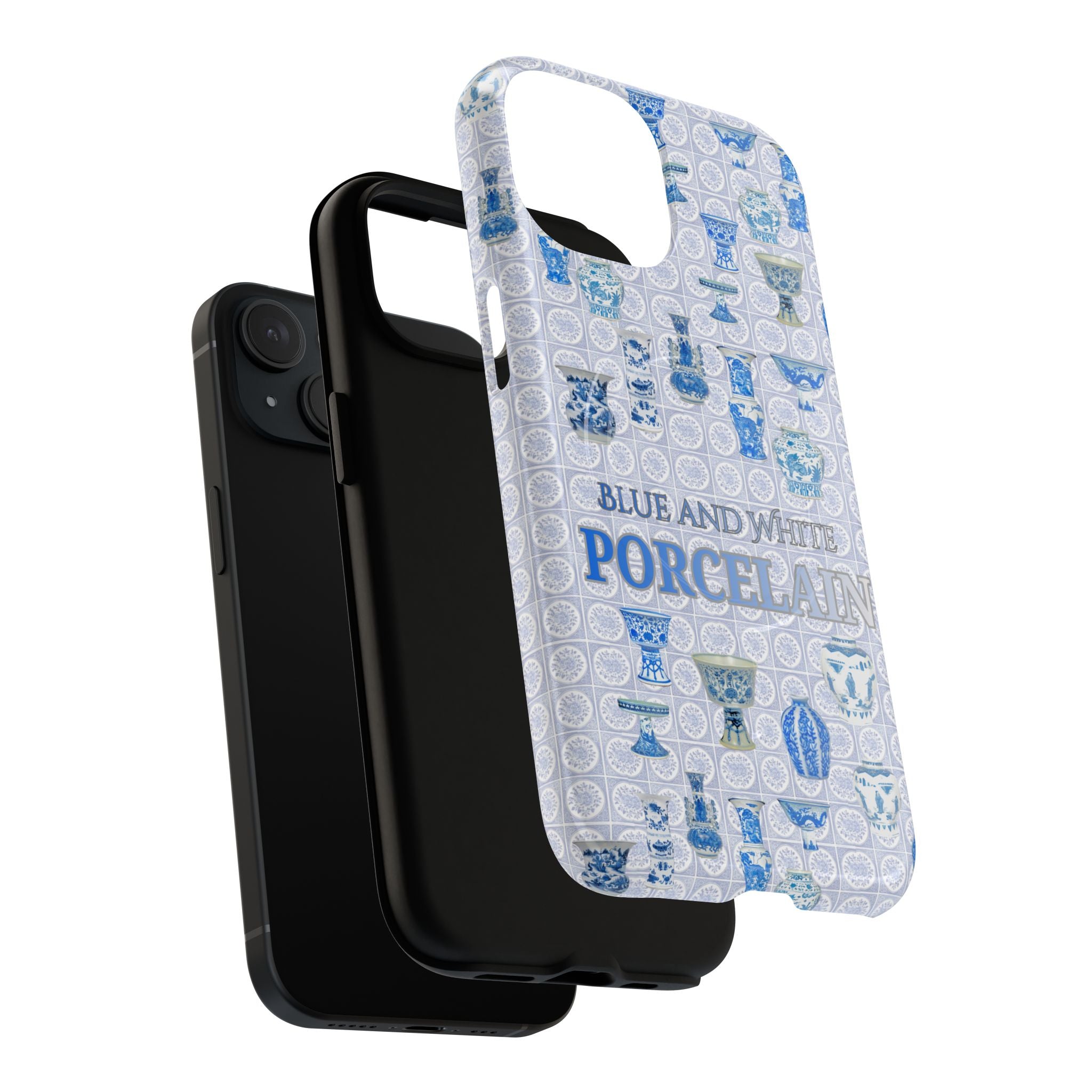 MEHIST004 Blue & White Porcelain Magnetic Tough Phone Case