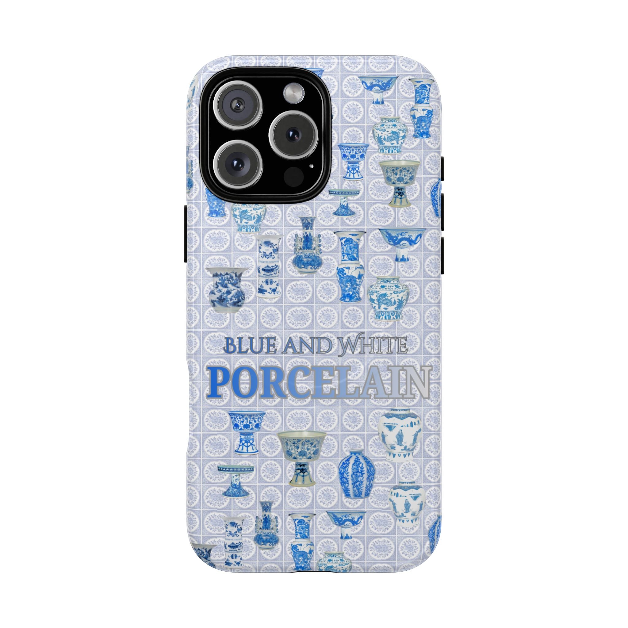 MEHIST004 Blue & White Porcelain Magnetic Tough Phone Case