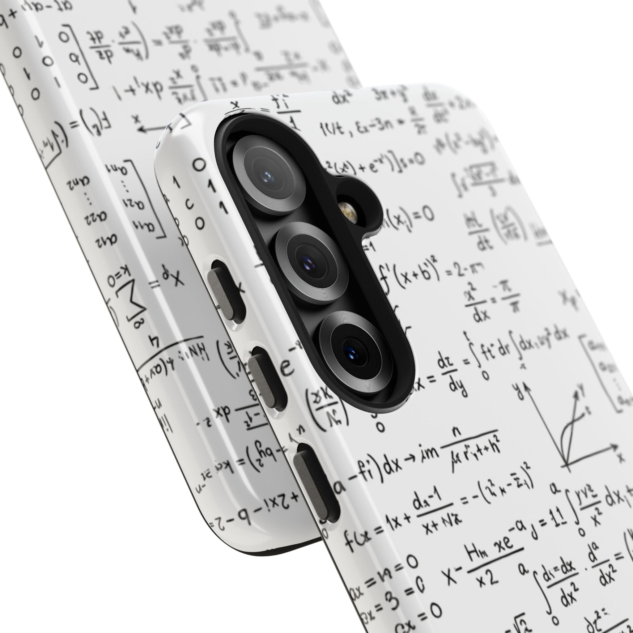 NO003 Math Equations Tough Phone Case — Vintage Handwritten Formula Protective Cover