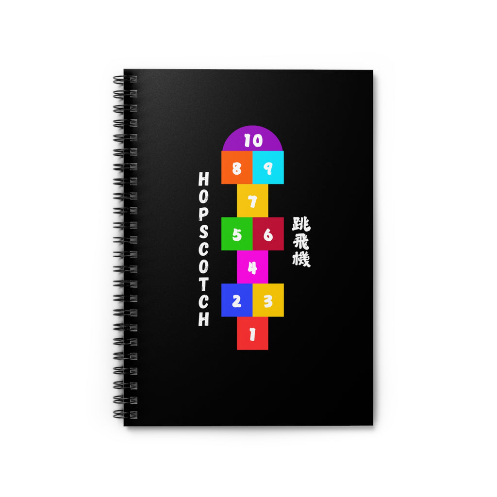 Spiral Notebook Hopscotch Game Culture Ruled Line