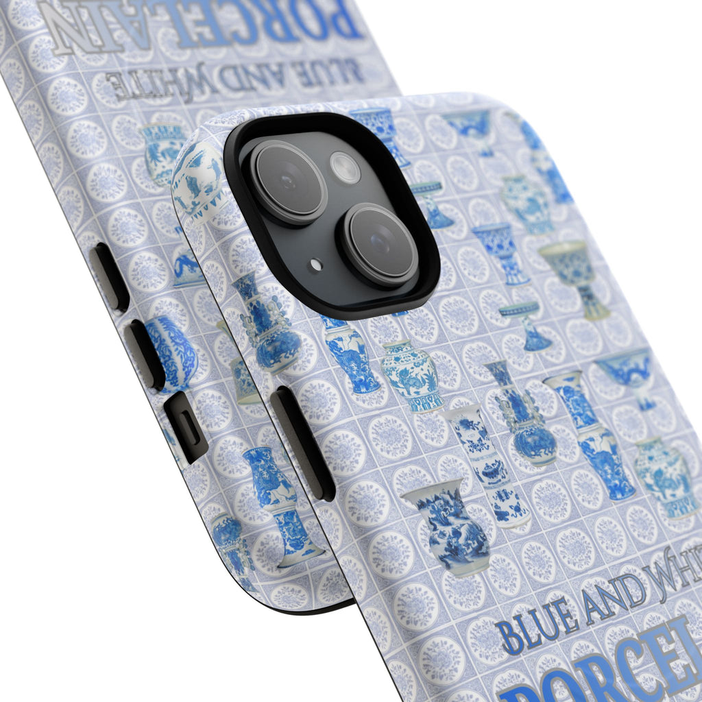 MEHIST004 Blue & White Porcelain Magnetic Tough Phone Case