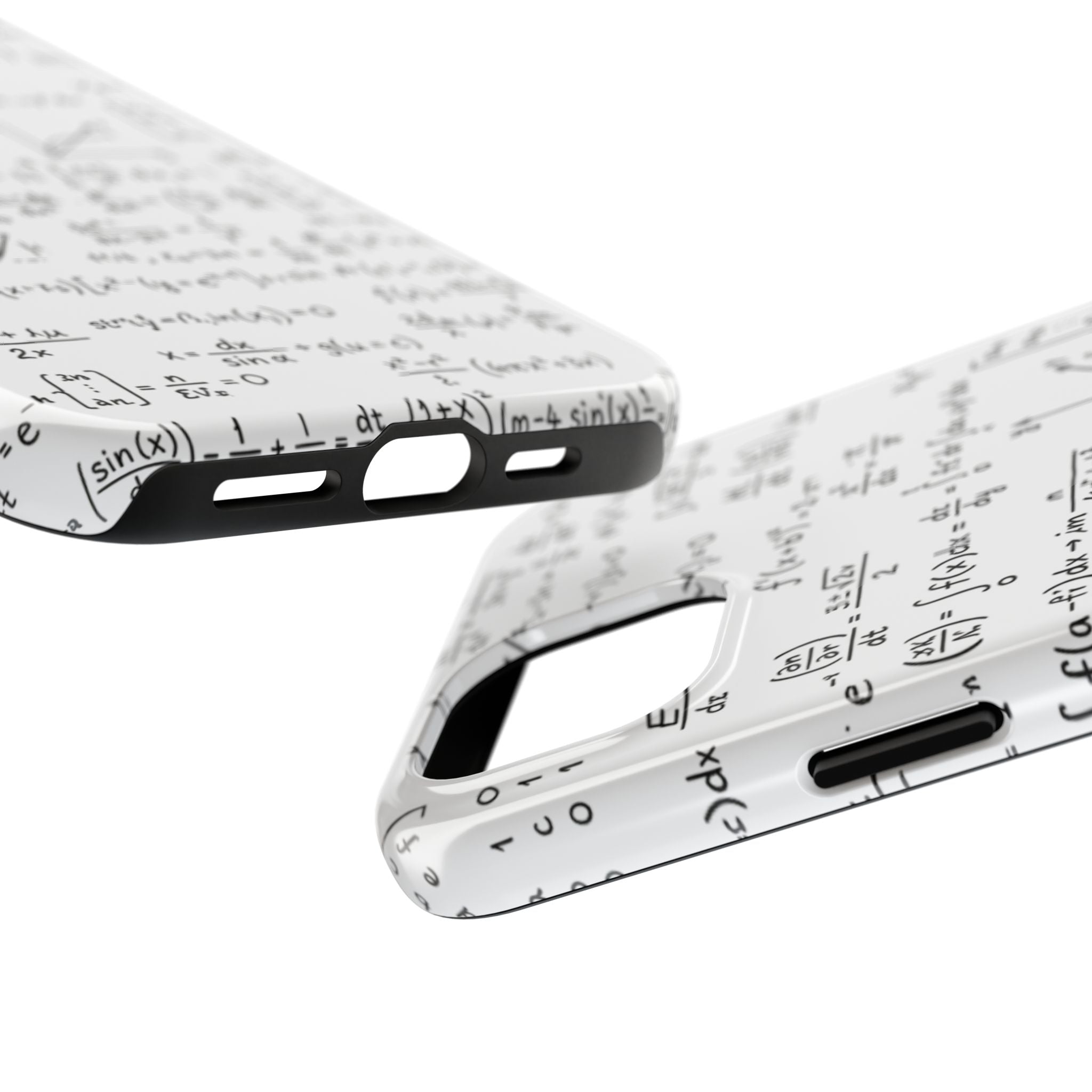 NO003 Math Equations Tough Phone Case — Vintage Handwritten Formula Protective Cover