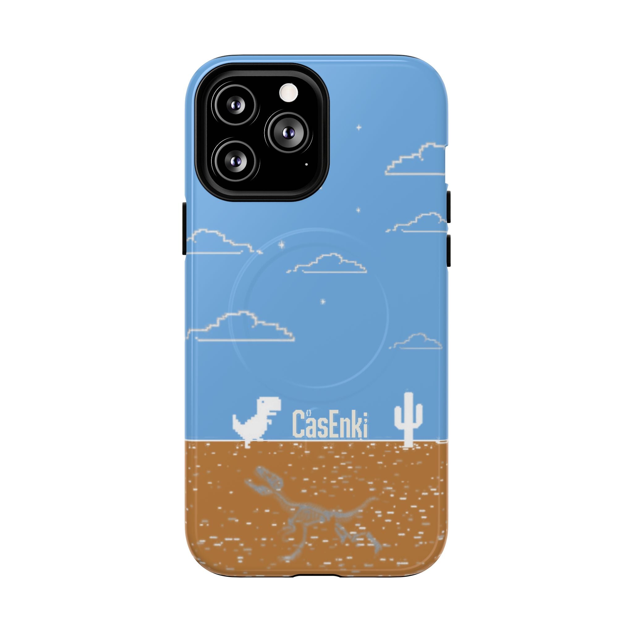 MEME004 iPhone Tough Magnetic Case — Pixel Runner Desert Design