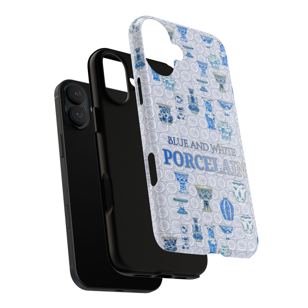 MEHIST004 Blue & White Porcelain Magnetic Tough Phone Case