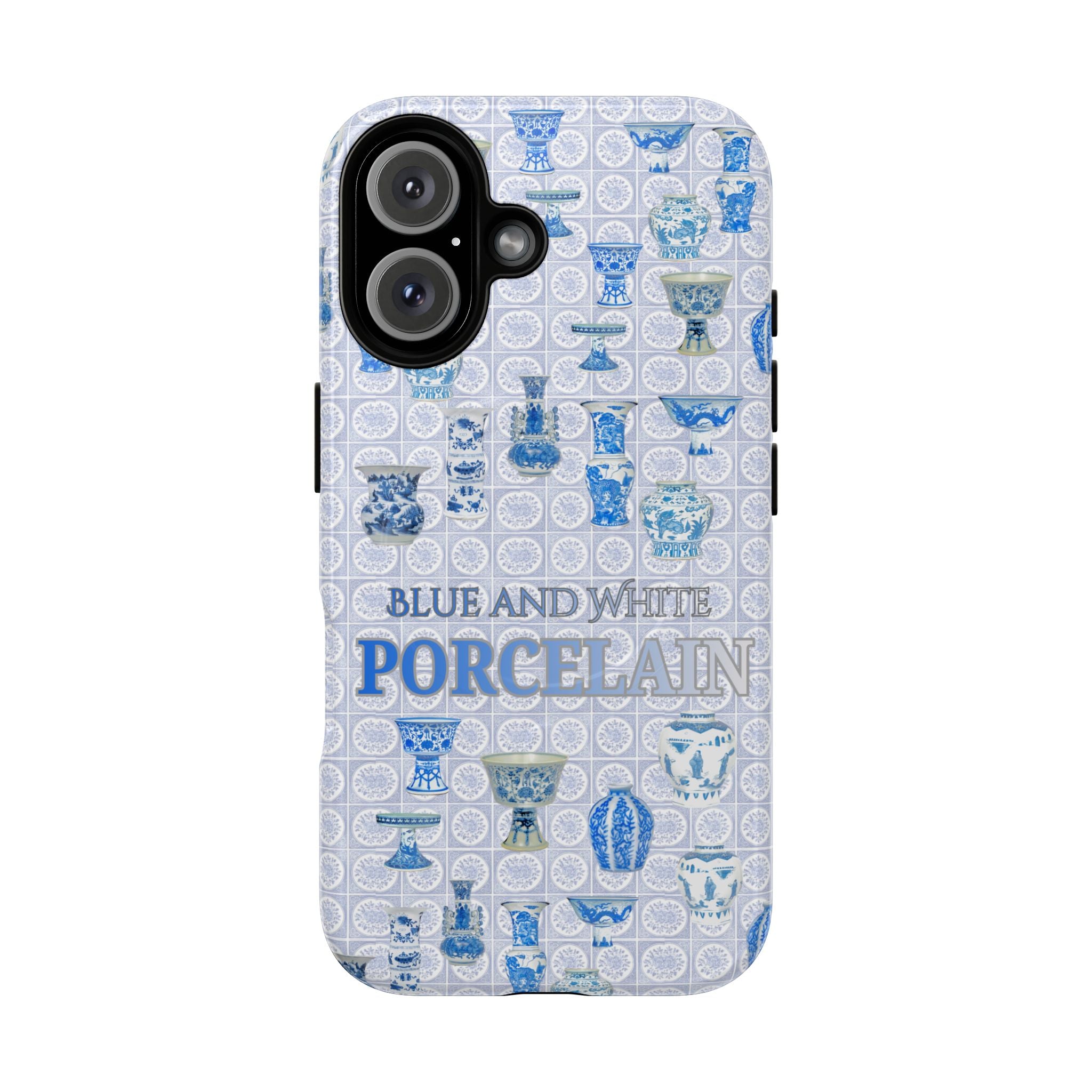 MEHIST004 Blue & White Porcelain Magnetic Tough Phone Case