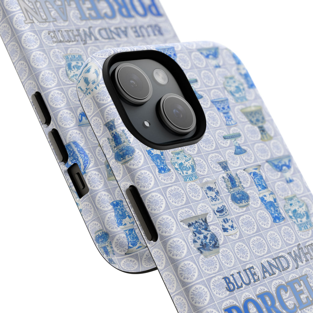MEHIST004 Blue & White Porcelain Magnetic Tough Phone Case