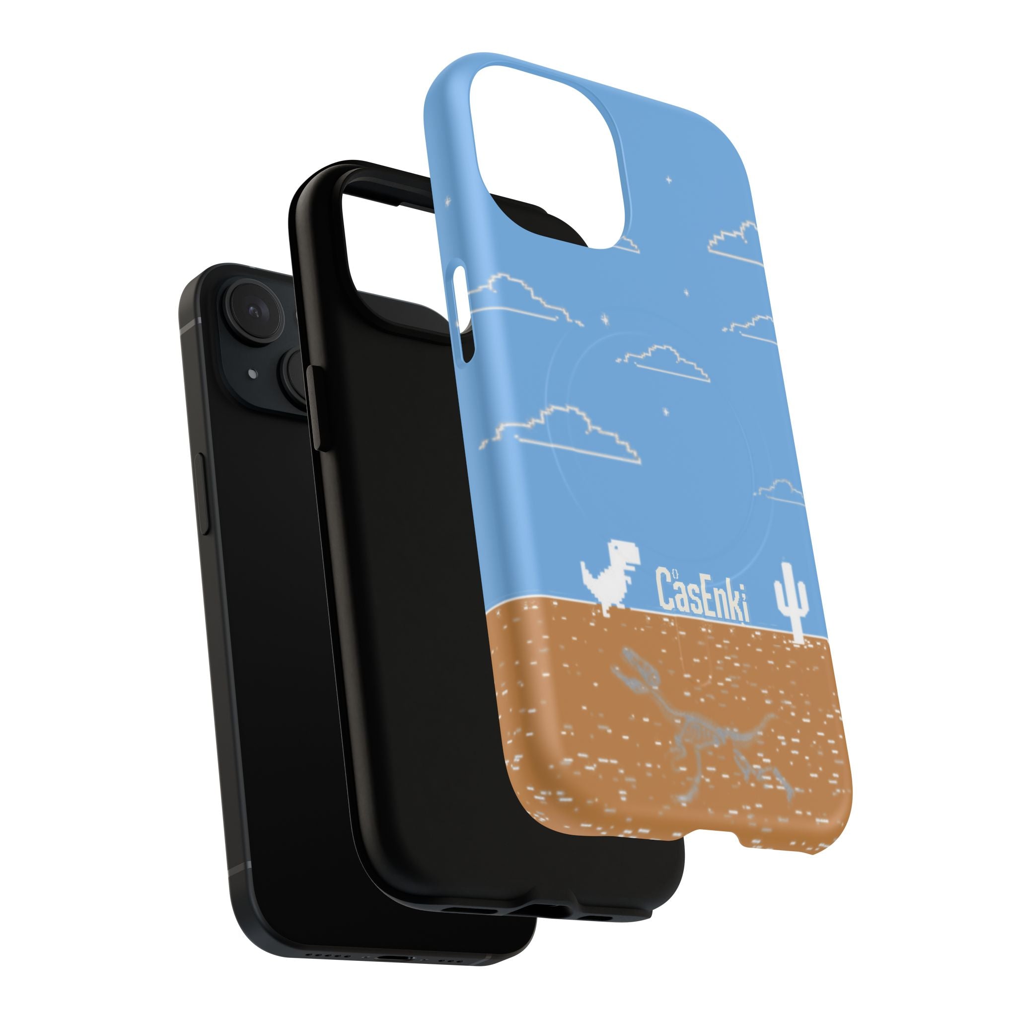 MEME004 iPhone Tough Magnetic Case — Pixel Runner Desert Design