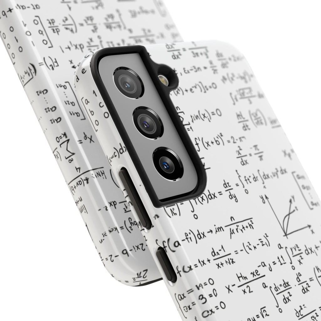 NO003 Math Equations Tough Phone Case — Vintage Handwritten Formula Protective Cover