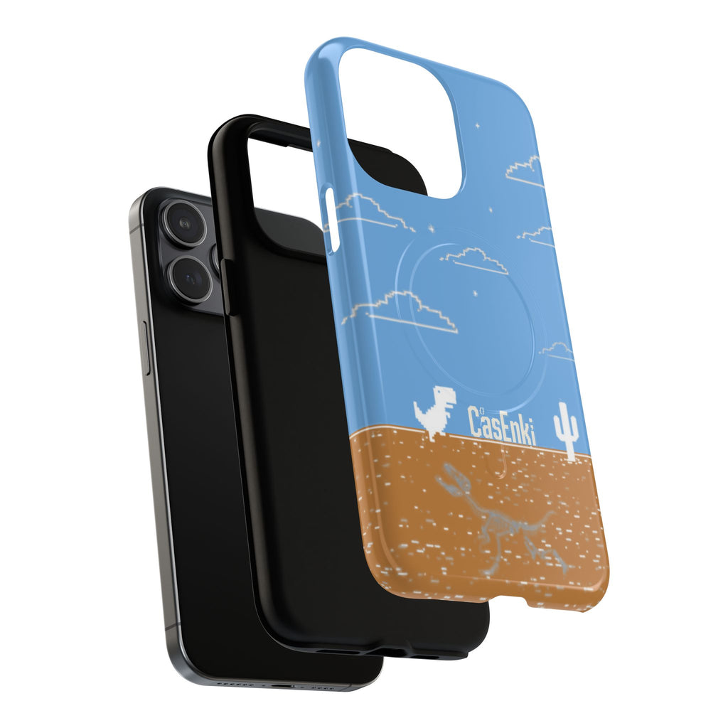 MEME004 iPhone Tough Magnetic Case — Pixel Runner Desert Design