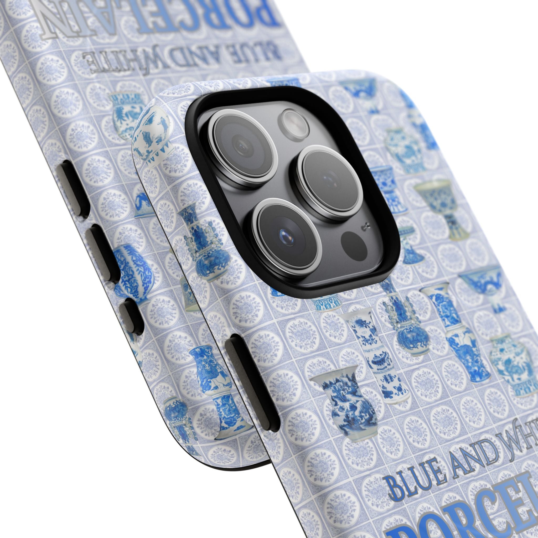 MEHIST004 Blue & White Porcelain Magnetic Tough Phone Case