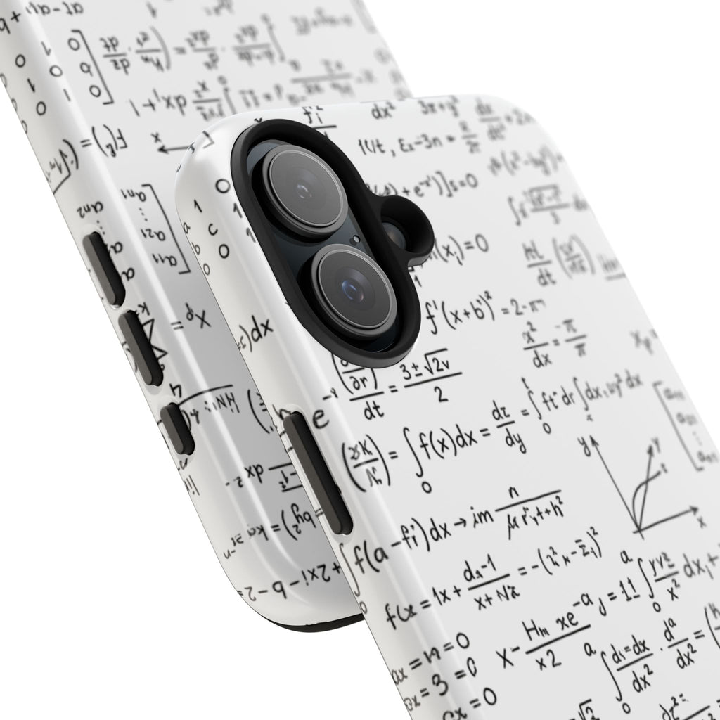 NO003 Math Equations Tough Phone Case — Vintage Handwritten Formula Protective Cover