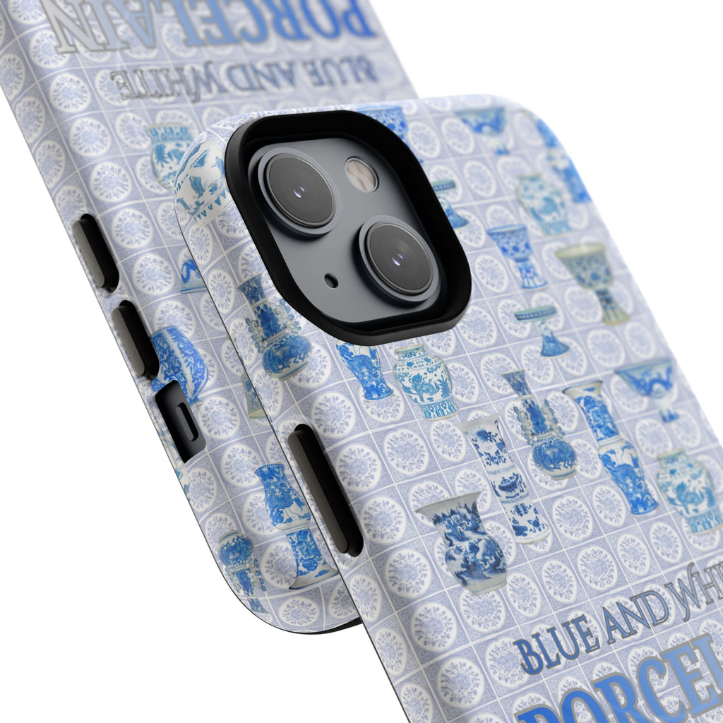 MEHIST004 Blue & White Porcelain Magnetic Tough Phone Case