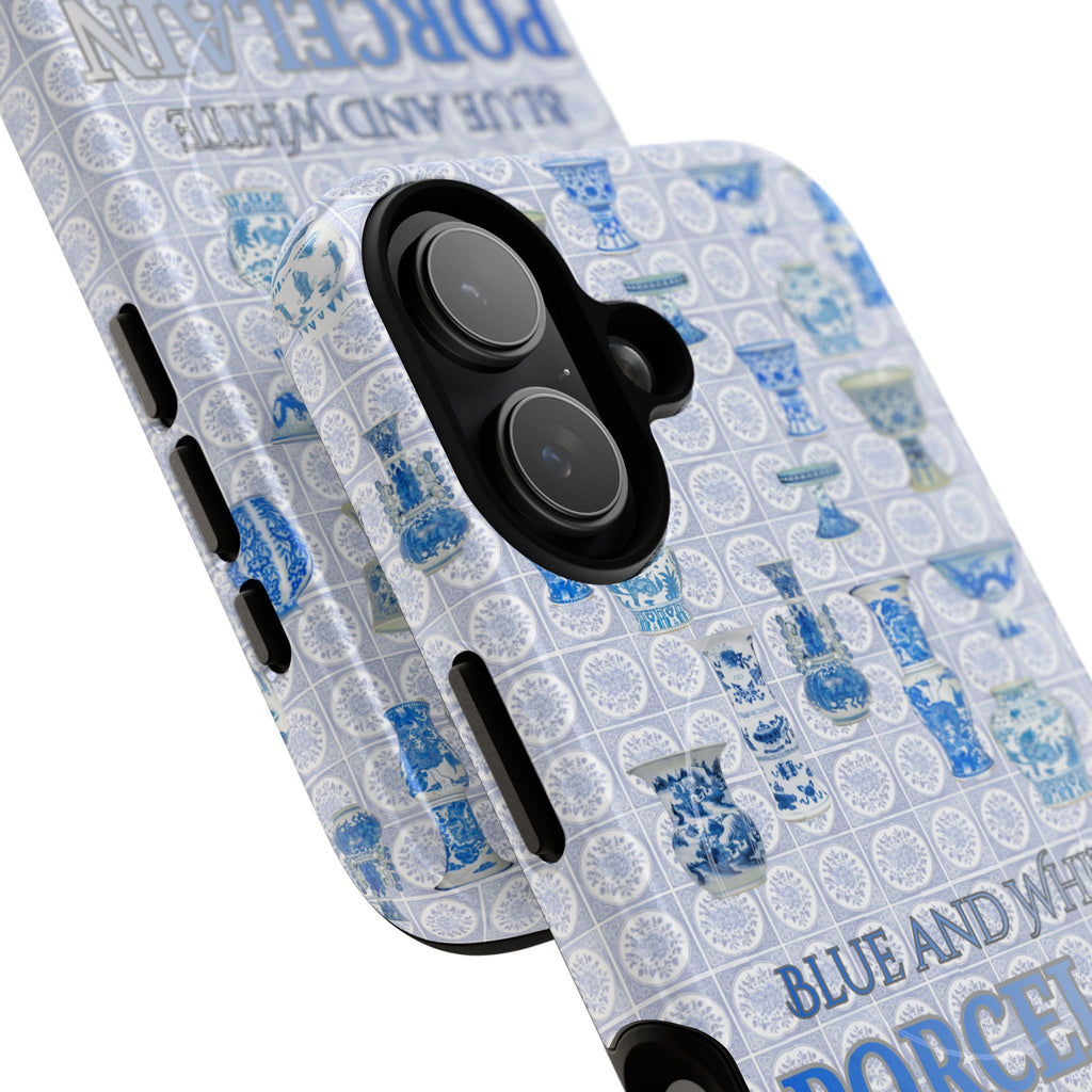 MEHIST004 Blue & White Porcelain Magnetic Tough Phone Case