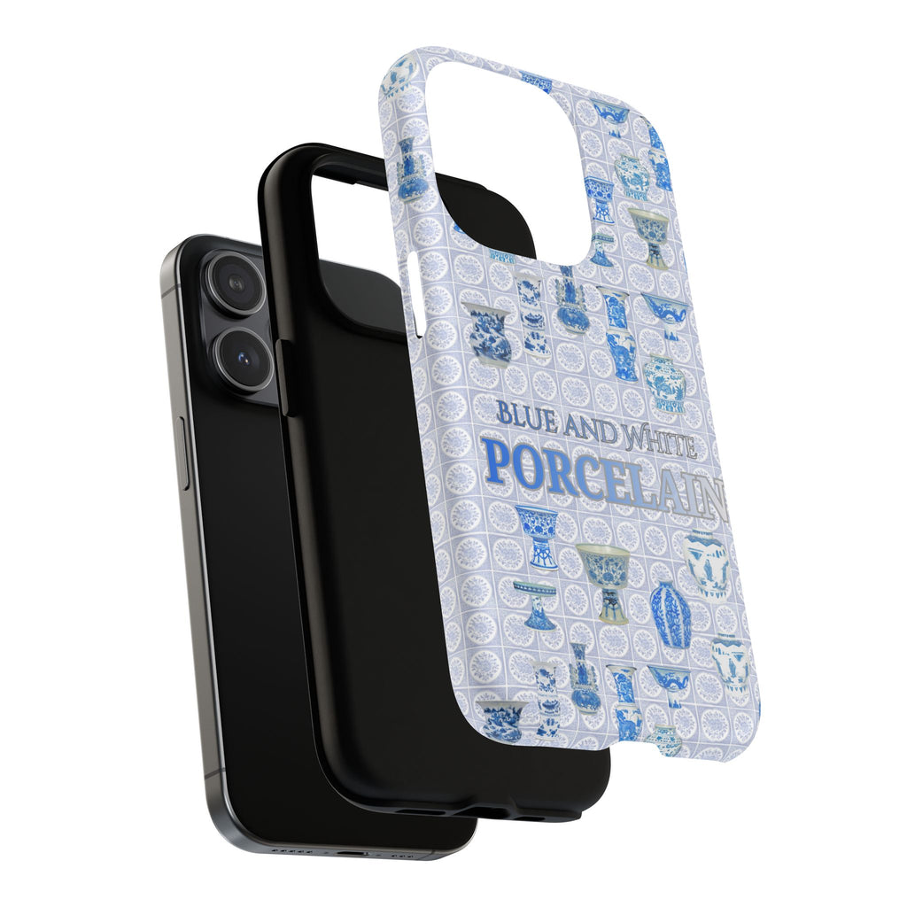 MEHIST004 Blue & White Porcelain Magnetic Tough Phone Case