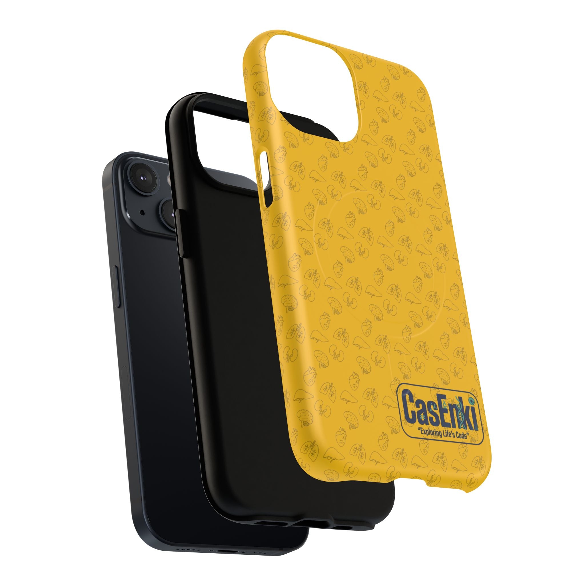Magnetic Tough Phone Case — Clear Protective Case with Subtle Pattern