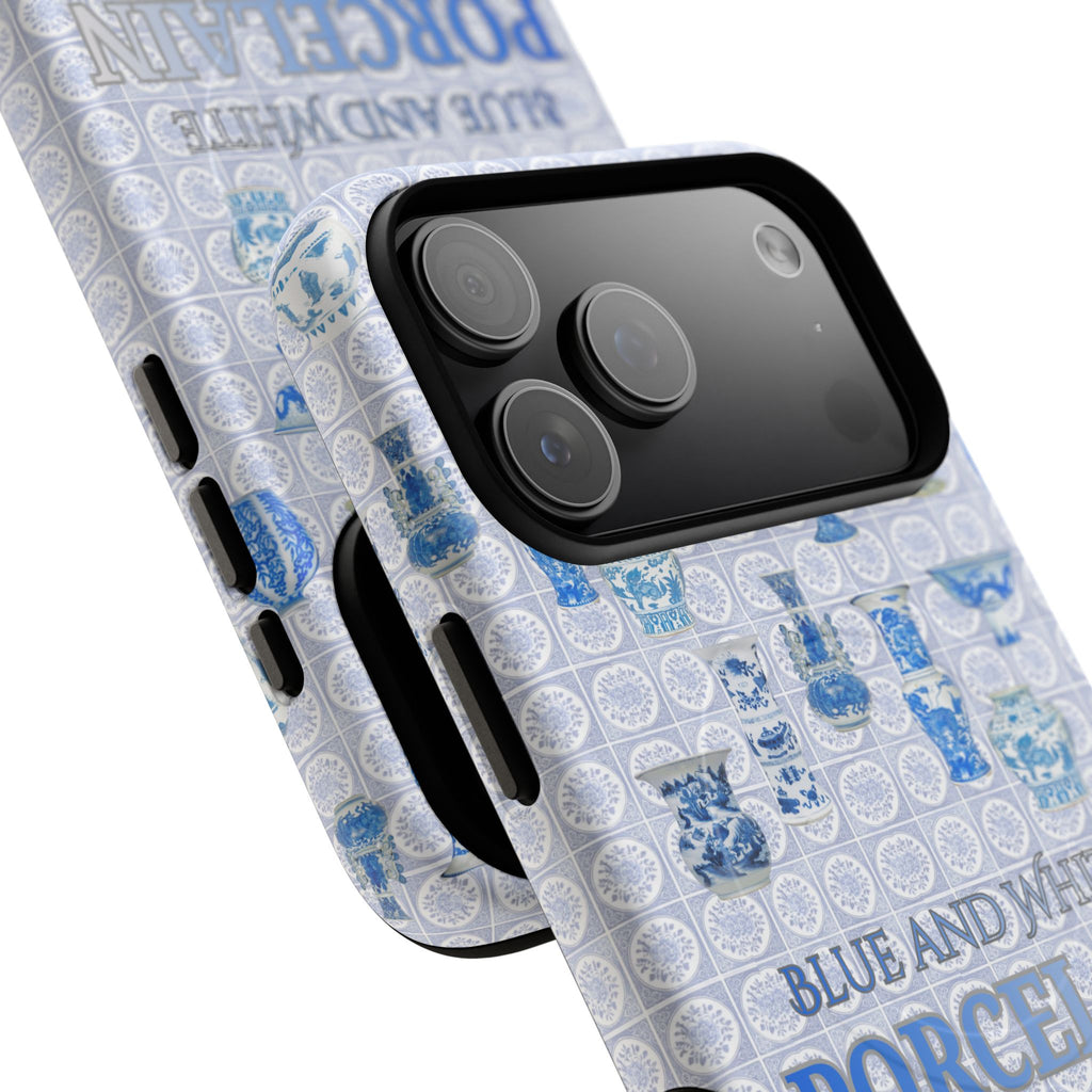 MEHIST004 Blue & White Porcelain Magnetic Tough Phone Case