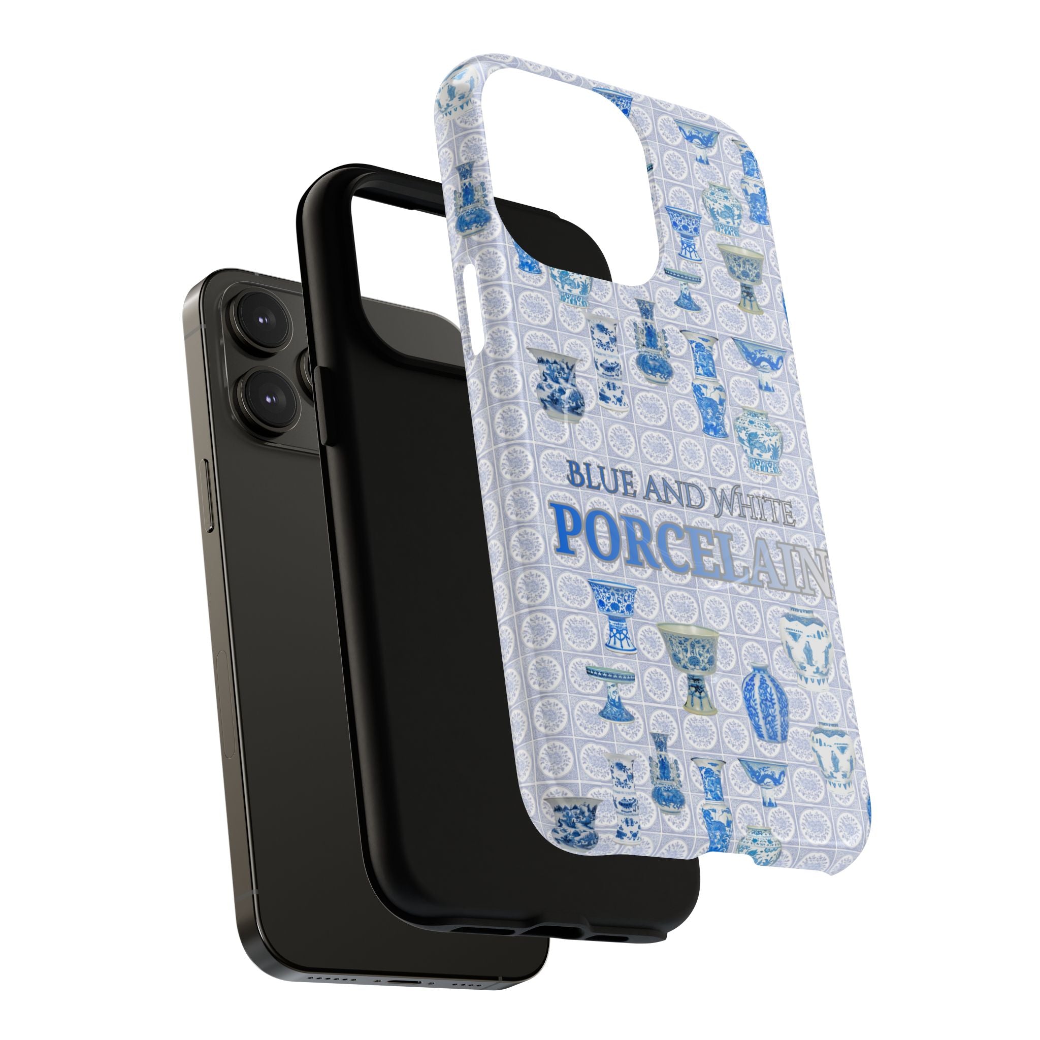 MEHIST004 Blue & White Porcelain Magnetic Tough Phone Case