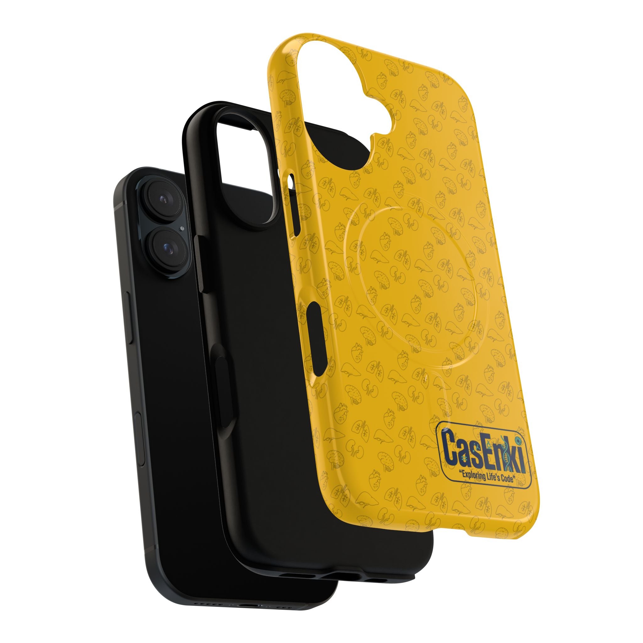 Magnetic Tough Phone Case — Clear Protective Case with Subtle Pattern