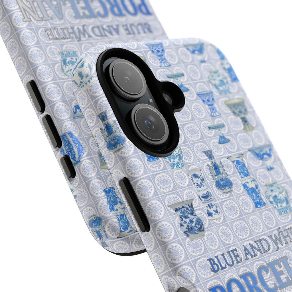 MEHIST004 Blue & White Porcelain Magnetic Tough Phone Case